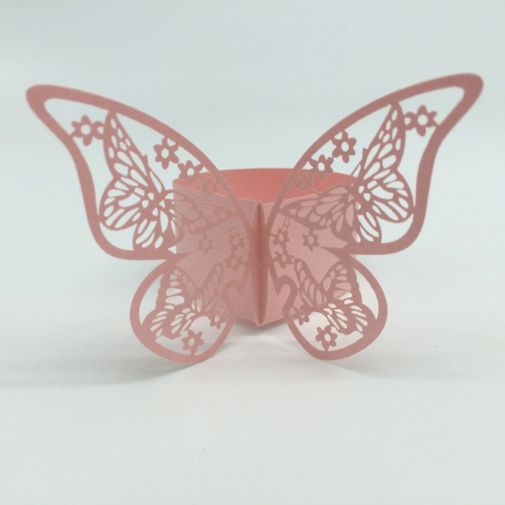 50Pieces/Lot Butterfly Style Laser Cut Porta Guardanapo Paper Napkin Rings napkins Holders Hotel Wedding Favors Table Decoration