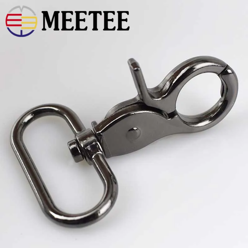 Meetee 4 шт. ID32mm металлическая сумка на ремешке для собак защелкивающиеся пряжки