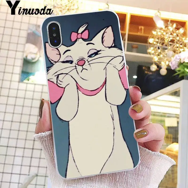 Yinuoda pet dog marie cat мультфильм прекрасное покрытие чехол для телефона iPhone 6S 6plus 7 7plus 8
