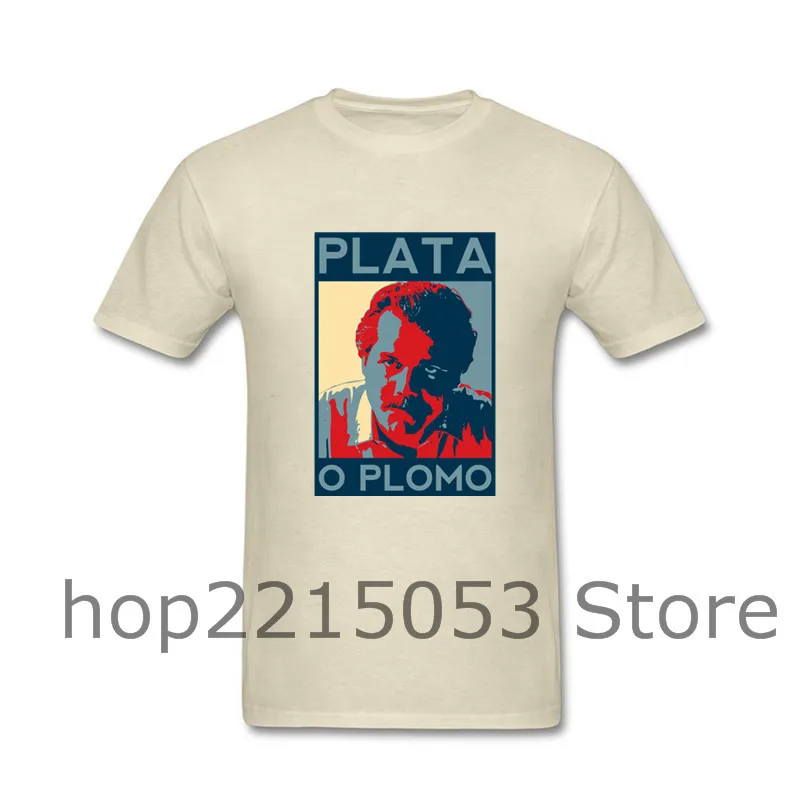 Plata o Plomo Narcos Pablo Escobar Мужская футболка в стиле хип хоп Топы chile formula bring me the horizon