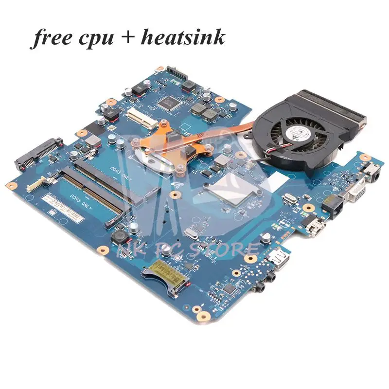 NOKOTION для samsung R540 NP-R540 Материнская плата ноутбука GMA HD DDR3 Бесплатный процессор+ радиатор полностью протестирован