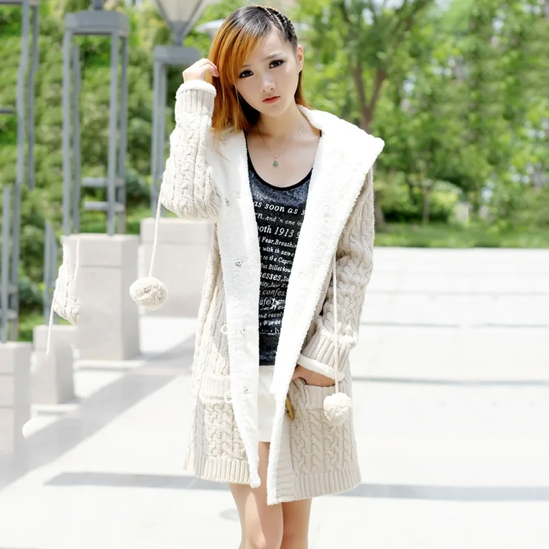 2019 теплые зимние куртки женский кардиган шерстяной Рождественский свитер Модный