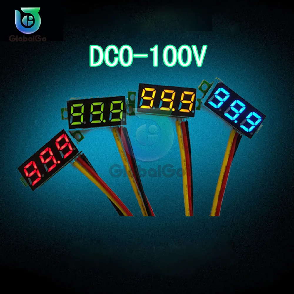 

Mini Digital Voltmeter Voltage Panel Meter Gauge DC0-100V DC 2.5-30V LED Display Digital Volt Tester DC Motorcycle Car