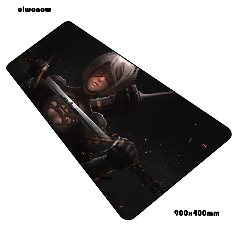 size900x400x2mm Nier коврик для мыши геймер ноутбук 90x40 см notbook коврик для мыши игровой коврик для мыши подарок для мальчика коврик для мыши ПК стол коврик для мыши - Цвет: size900x400x2mm