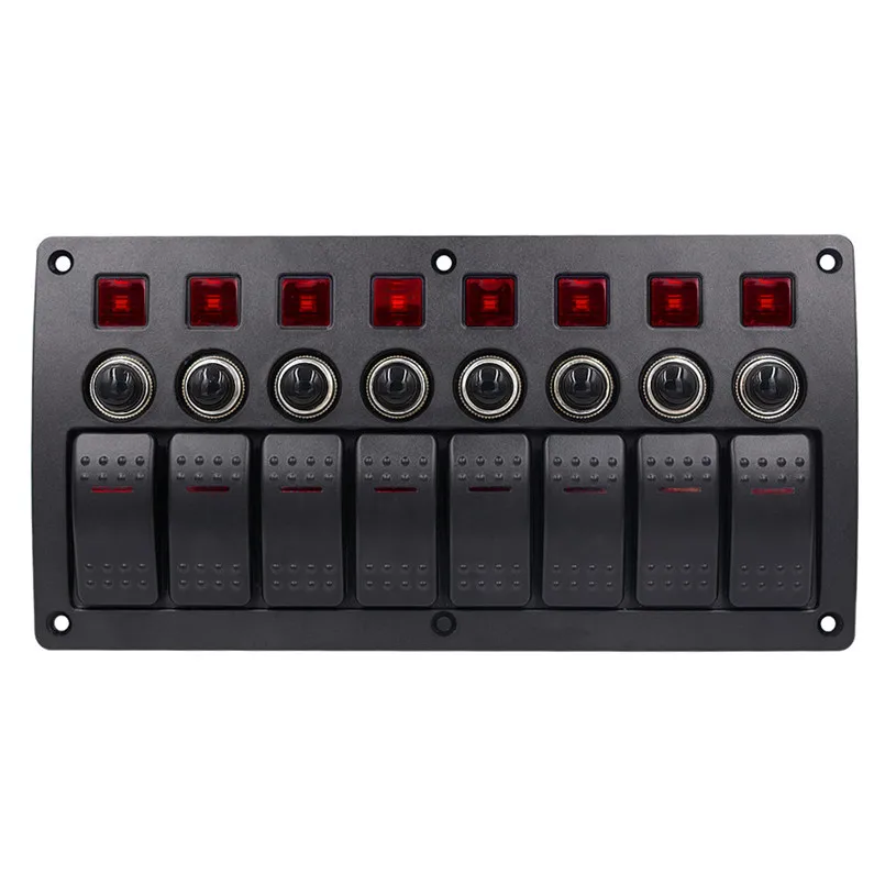 8 банд переключатель панели автомобиля Стайлинг Водонепроницаемый 12 в авто лодка