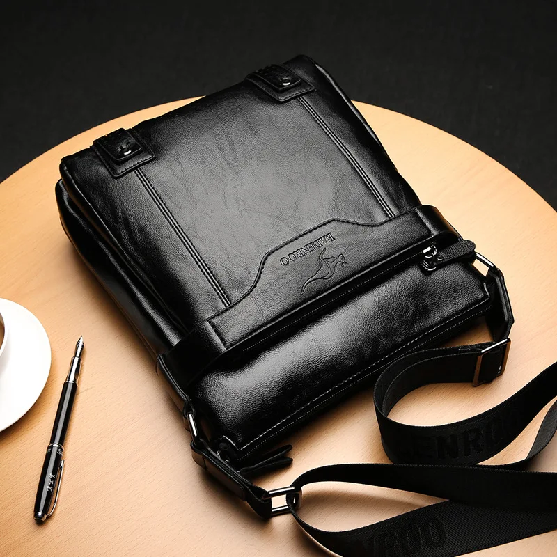 Новинка мужские повседневные деловые сумки через плечо Badenroo кожаные