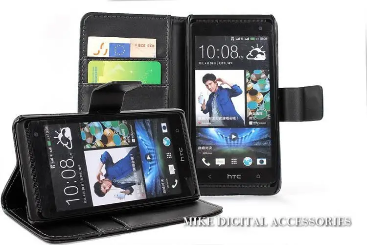 Роскошный чехол из искусственной кожи для htc Desire 600 606W Магнитный Флип кошелек и