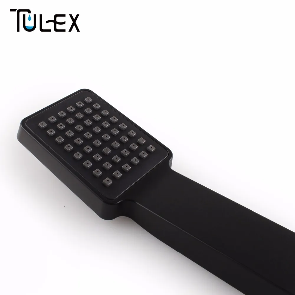 Tulex Насадки для душа оптом и в розницу ABS Пластик Ванная комната опрыскиватель экономии воды черный ручной Handshower один Функция насадка для душа лейка для душа душ