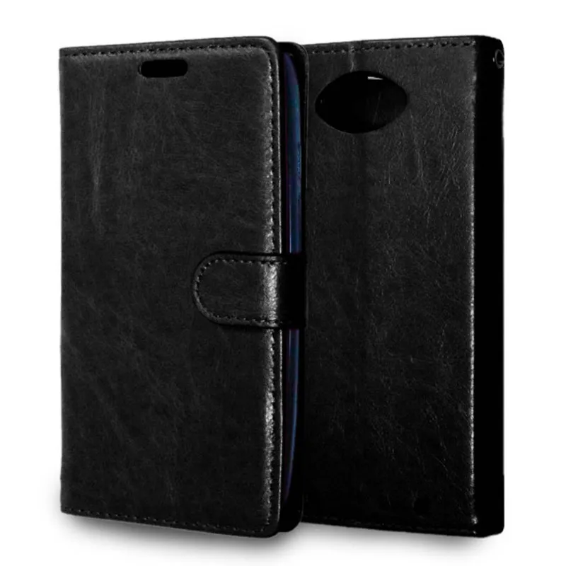 Роскошный кожаный чехол-книжка с 3 отделениями для кредитных карт и подставкой