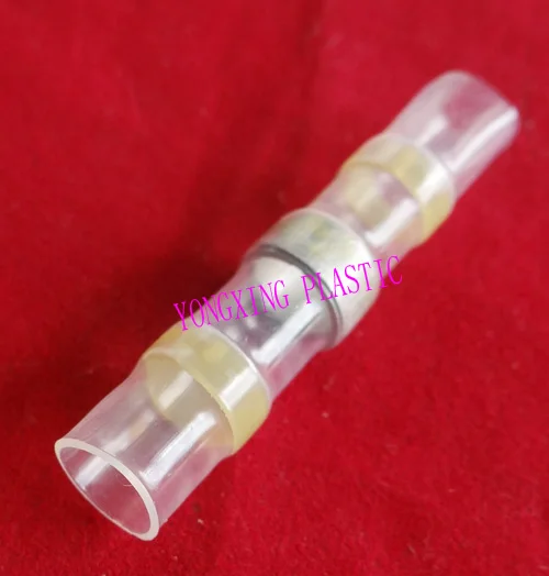 

10pcs/lot Solder&Seal Heat Shrink Butt Connectors Electrical Terminal 12-10AWG(4-6mm2) yellow color