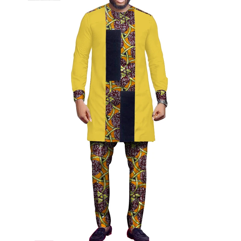 Африканские наряды для мужчин брюки и топы с Африканским принтом Мужской