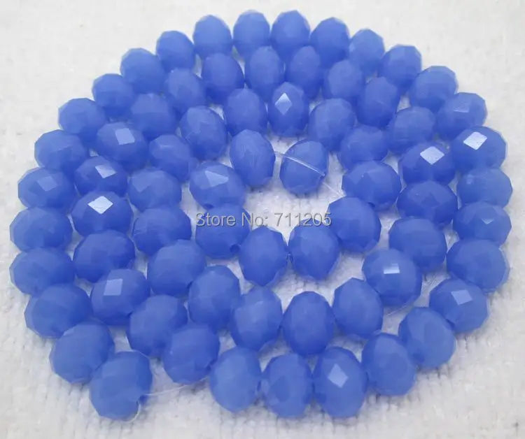 

Wholesale 70pcs, 6x8mm Faceted Blue Glass Rondelle Loose Beads,we provide mixed wholesale for all items ,please contact us !