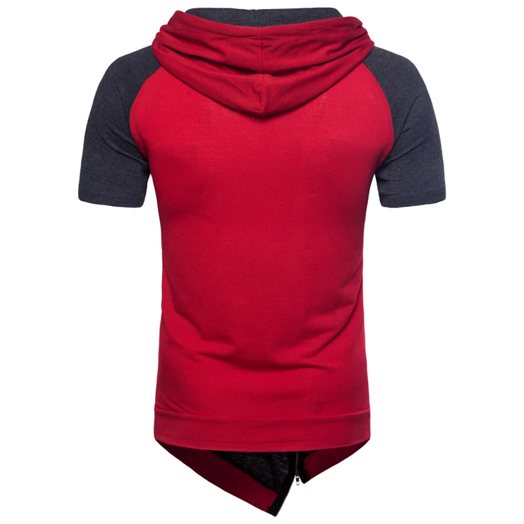 Футболка мужская с капюшоном брендовая дизайнерская клетчатая рубашка