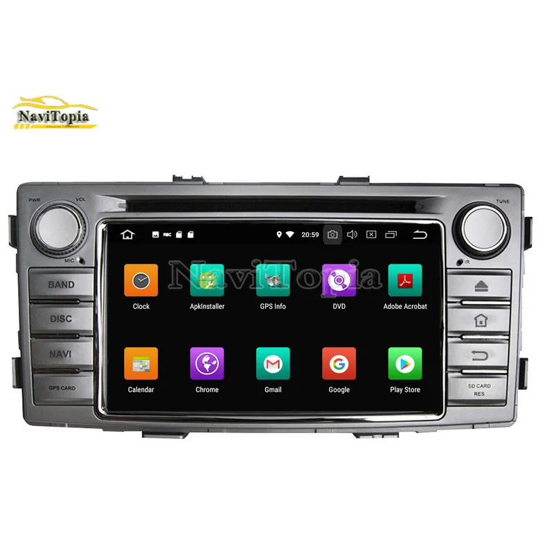 NAVITOPIA 6 2 дюймов 4G + 64G Восьмиядерный Android 9 0 автомобильный dvd плеер для Toyota Hilux 2012