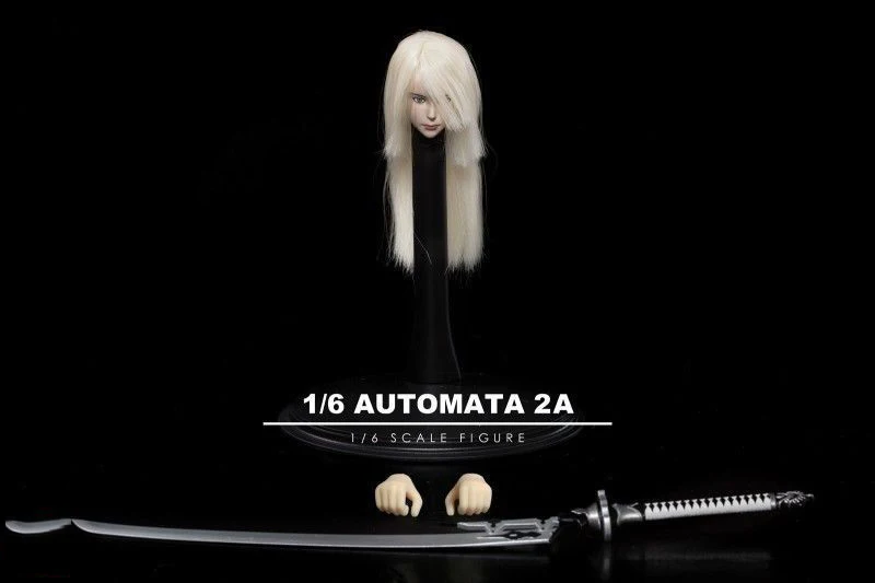 TF02 1/6 NieR: Automata A2 женская голова лепить с мечом для TBL фигуры тела