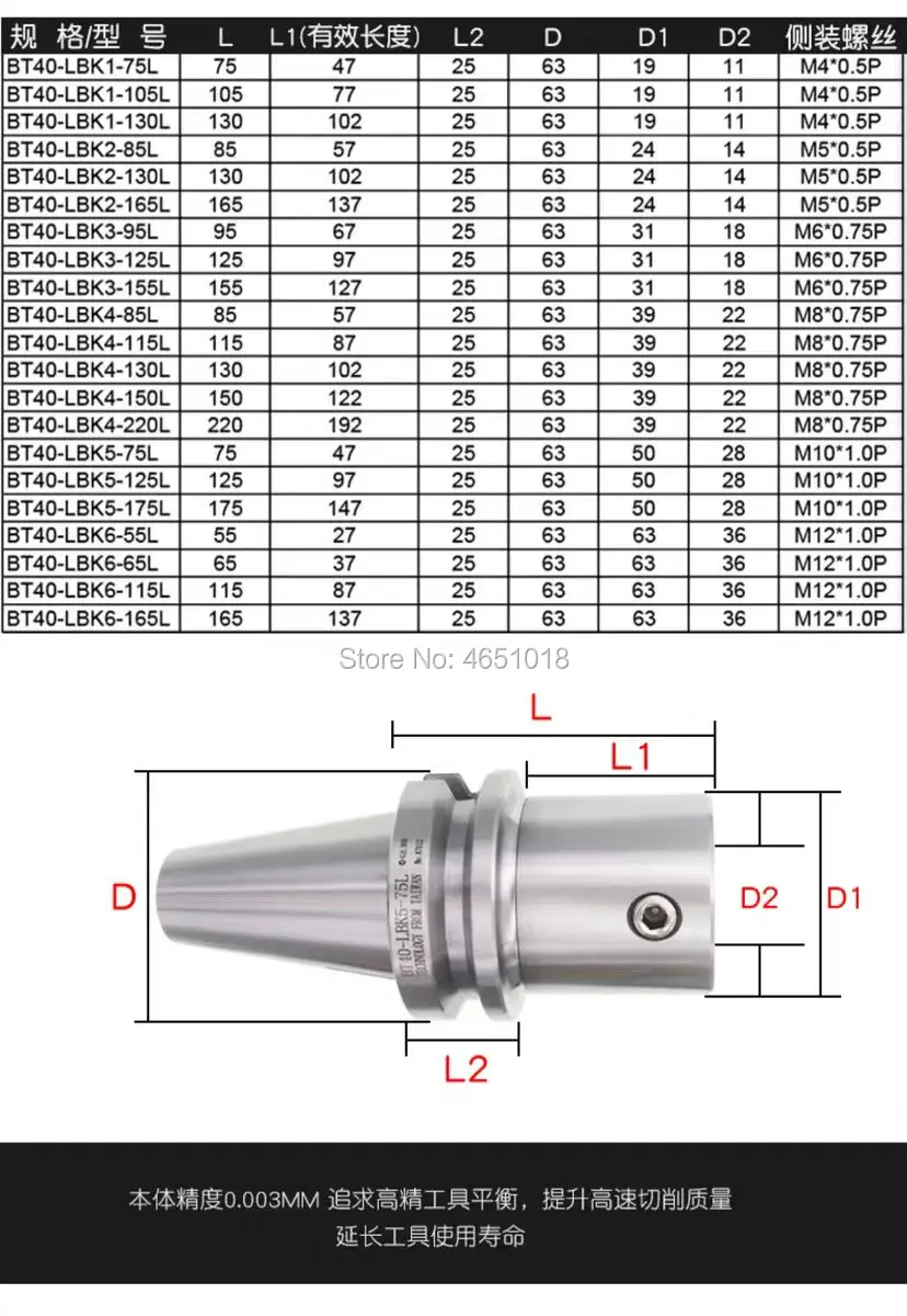 Китайский завод BT40 LBK1 LBK2 LBK3 LBK6 CK Расточная вставка инструмента зажимной инструмент Держатели завод CBH RBH головка держателя инструмента LBK Тип
