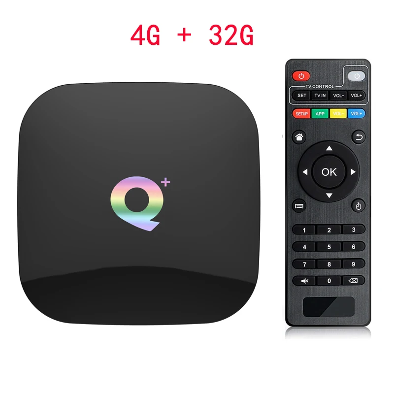 4G 32G TV BOX Q Plus Android 9,0 ТВ приставка Смарт ТВ приставка 4 Гб ОЗУ 64 Гб Allwinner H6 четырехъядерный 6K H.265 USD3.0 2,4G Wifi Google Play store Youtube - Цвет: 4G 32G TV BOX