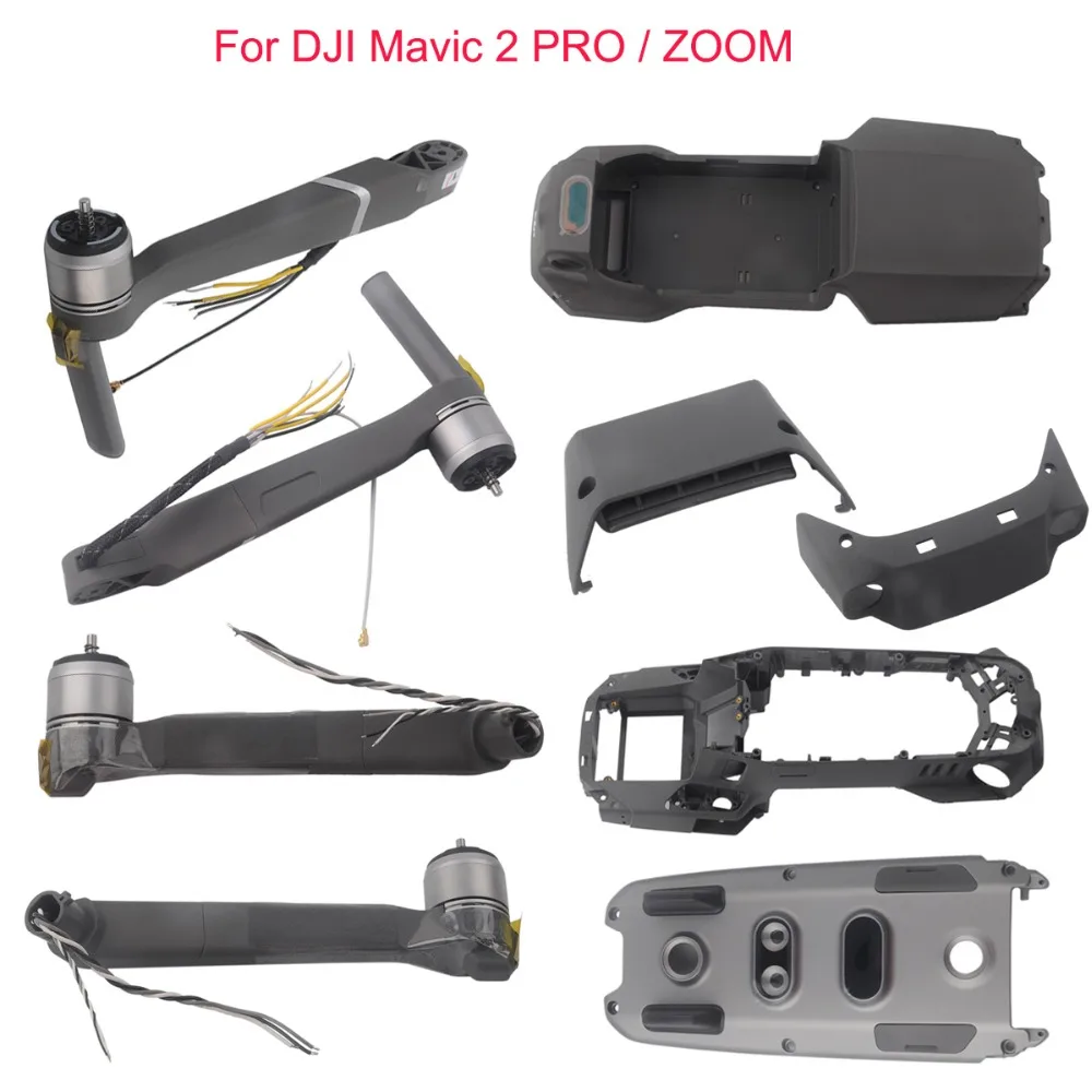 Для DJI Mavic 2 Pro/Zoom верхняя/Нижняя крышка оболочки/средняя рамка/Передняя Задняя Левая Правая двигатель руки и ноги в сборе DJ0065