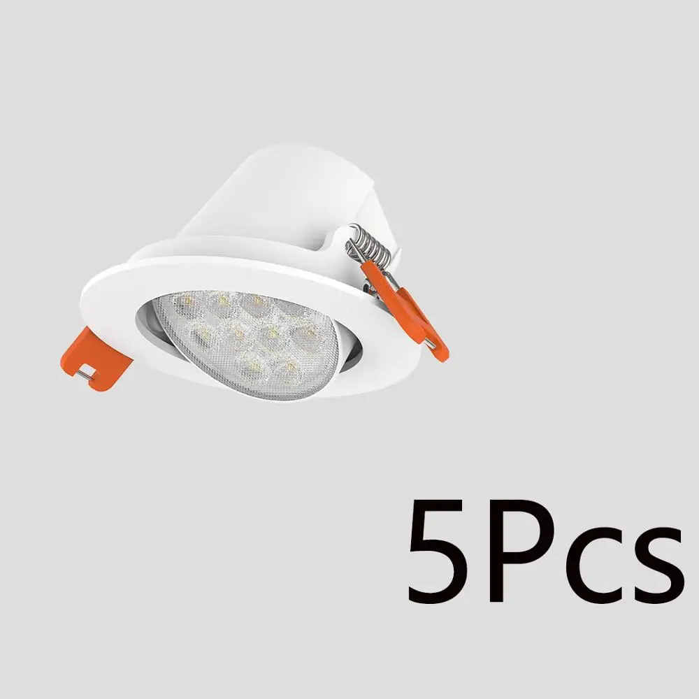 5pcs В комплекте распродажа новейший Xiao mi jia Yeelight Bluetooth сетчатая версия умный прожектор работает с yeelight шлюзом для mi home app - Цвет: 5pcs