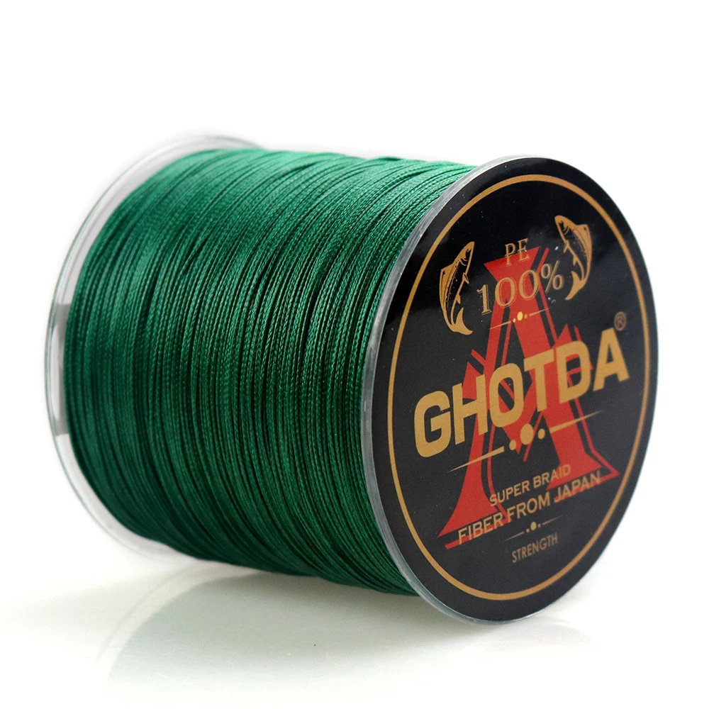 GHOTDA 100% супер прочная плетеная рыболовная леска 500 м 8 нитей рыболовные
