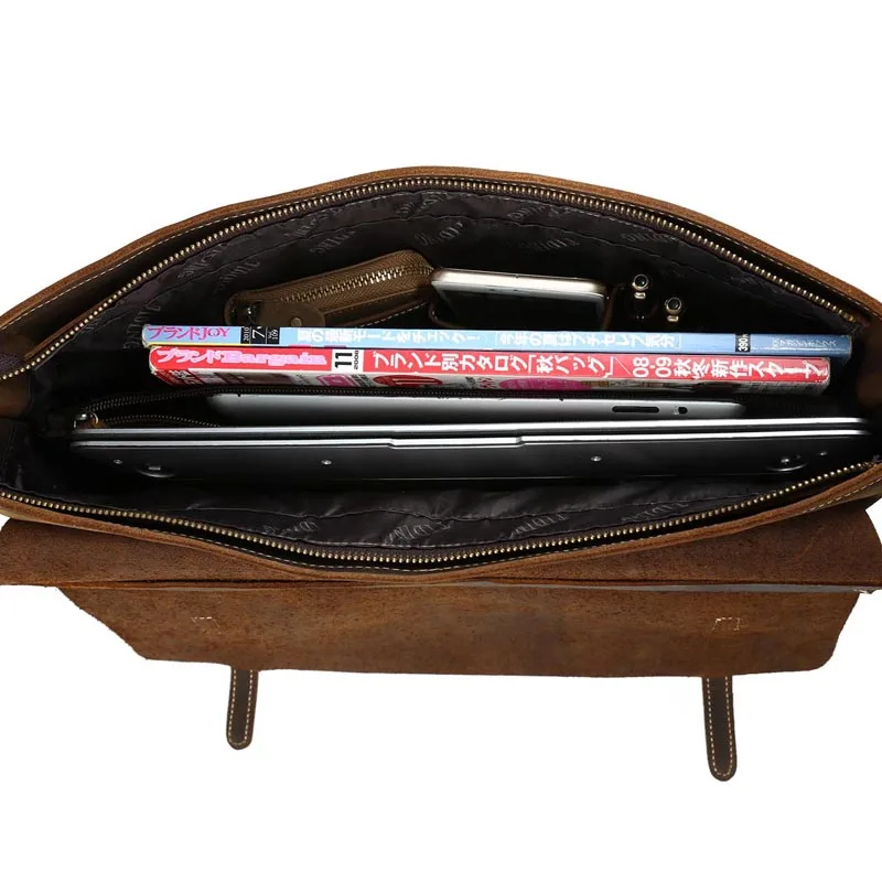 Роскошный итальянский кожаный портфель для мужчин сумка-мессенджер на плечо 14