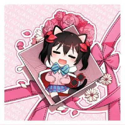 Аниме LoveLive! Кольцевой брелок с принтом Maki Hanayo Nico RinFull акриловый для ключей