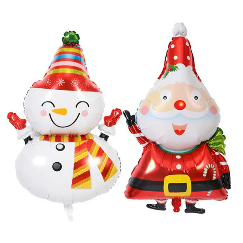 

AVEBIEN New 1pcs Large Santa Foil Balloon Christmas Party Decoration Bell Balloon Children's Toys Birthday Event Party Supplies