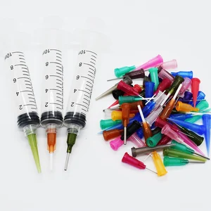 3 шт. 10CC Шприц SMT PCB SMD припой флюсовая паста клей дозатор жидкого мыла EFD сварочные флюсы + 3 шт. иглы Кепки