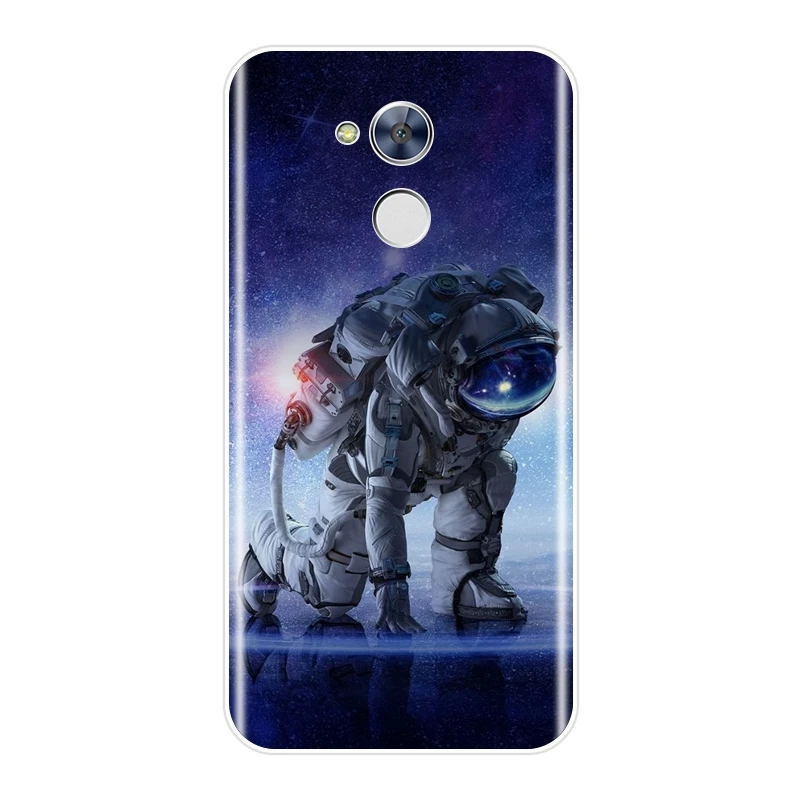 Чехол для телефона Huawei Honor 4C 5C 6C 6A Pro мягкий прозрачный чехол космонавта 4X 5A 5X 6 6X