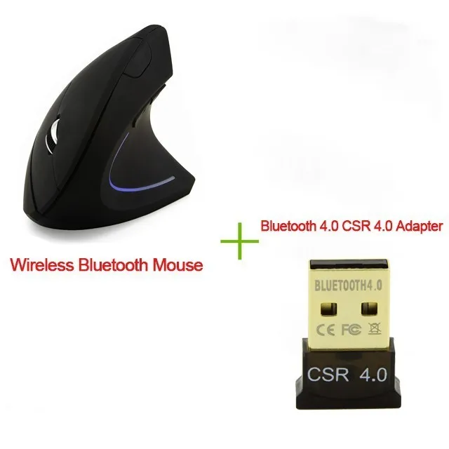 Bluetooth мышь Вертикальная Эргономичная оптическая игровая с 4 0 CSR адаптером для ПК и