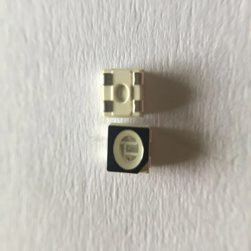 0 2 Вт 2000 шт./лот PLCC4 RGB 4 контактный Световой диод 1210 3528RGB SMD красные зеленые синие