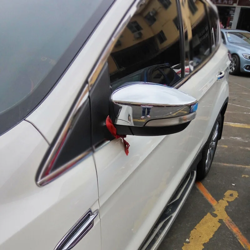 Для Ford Edge 2015 2016 2017 2018 автомобиля Средства для укладки волос ABS Хромированная