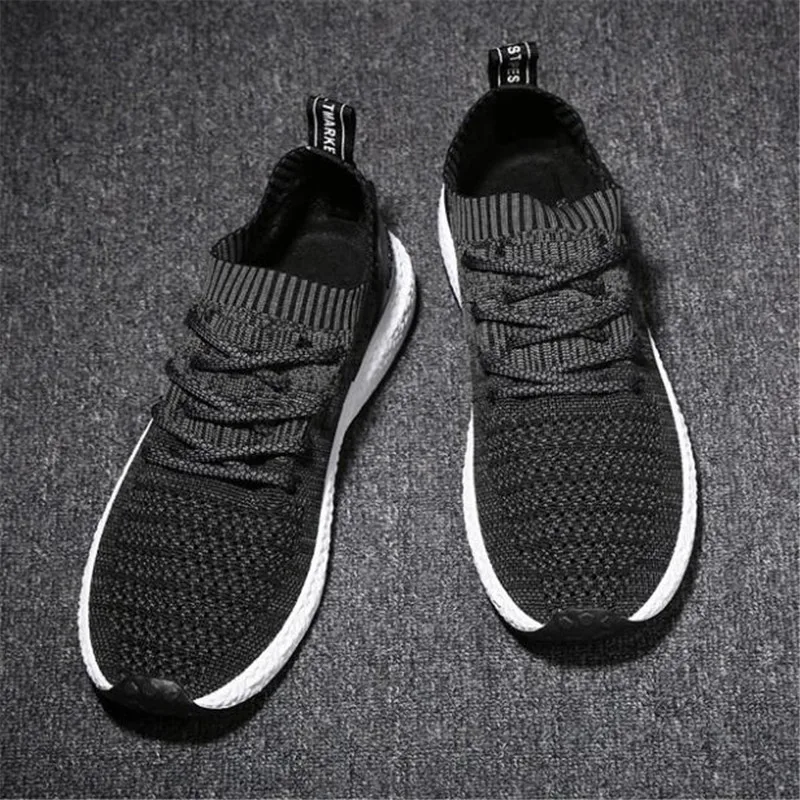 DIWEINI Ultra Light Casual Vulcanize Shoes Mens White Sneakers 2019 Lace Up Flats Man Cheap Breathable Footwear Zapatos | Обувь
