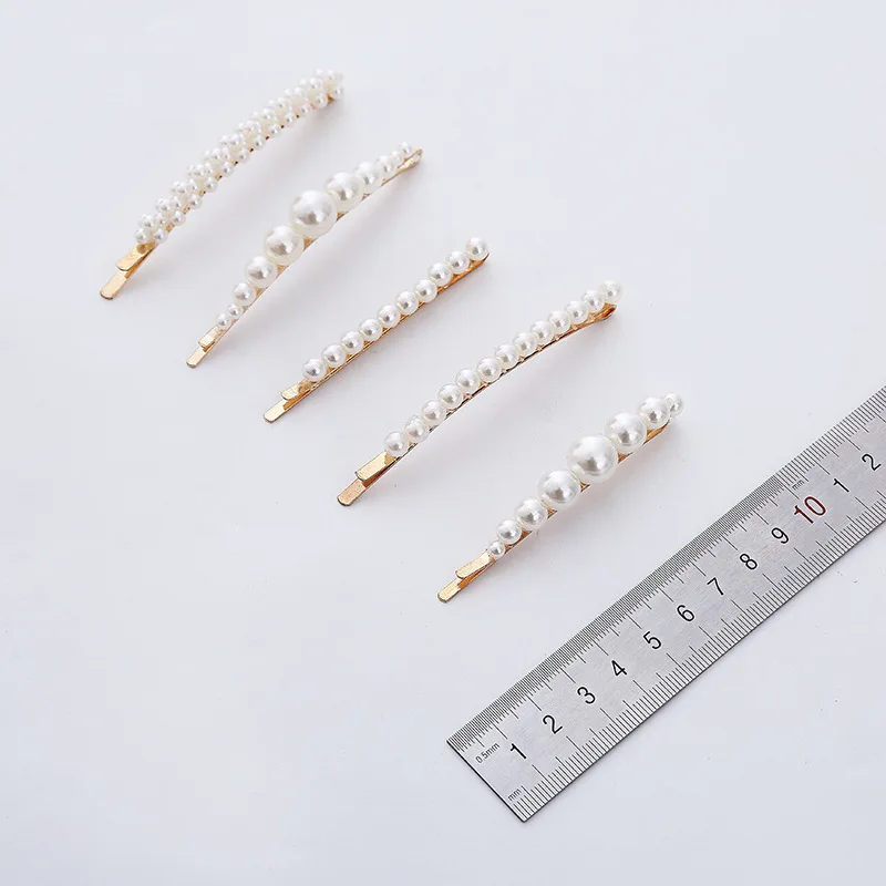 Модные жемчужные заколки для волос женщин и девочек Элегантные корейские