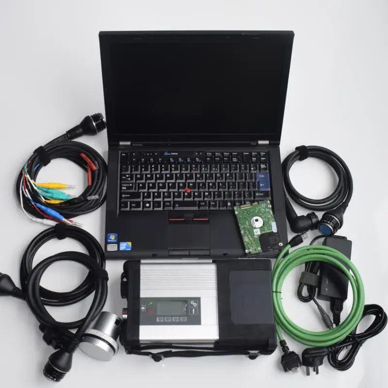 Супер MB Star C5 SD Подключение к ноутбуку T410 i5 & 4g диагностический ПК с mb star c5 новейшее