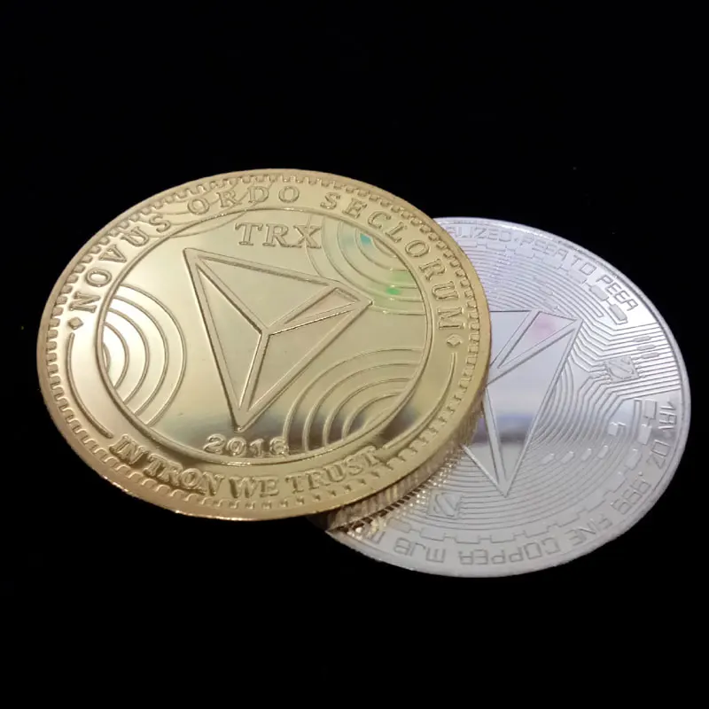 Новый TRX волновое поле Tron Виртуальная цифровая невалютная памятная монета