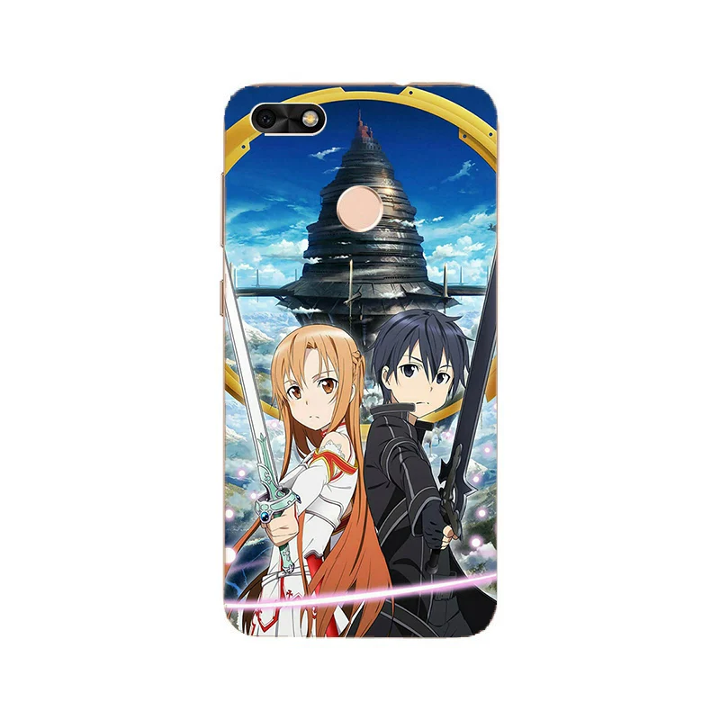 Sword Art Online SAO Anime Soft Silicone Paint Case For Huawei P9 lite mini/Y6 Pro 2017/Nova Lite 2017 Smart Phone Printed Cover | Мобильные