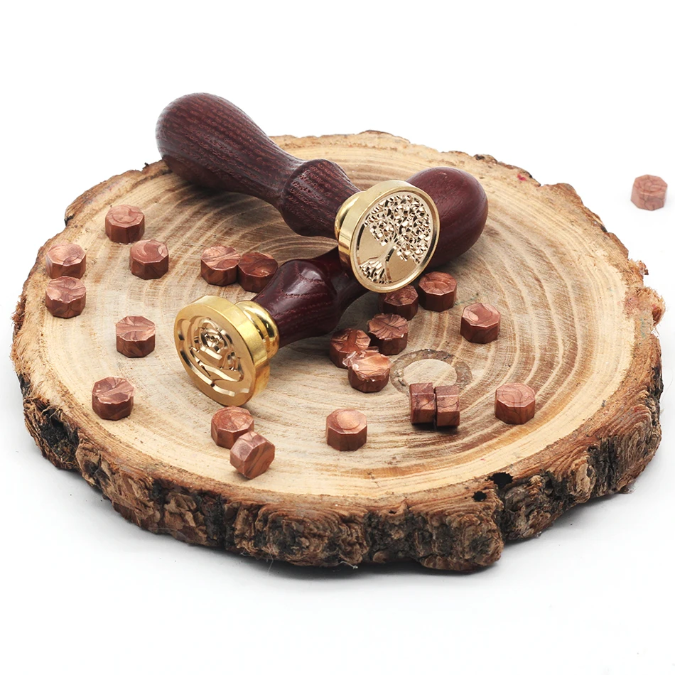 1 шт. Ретро цветок конверт печать Воск Печать Искусство декоративное украшение