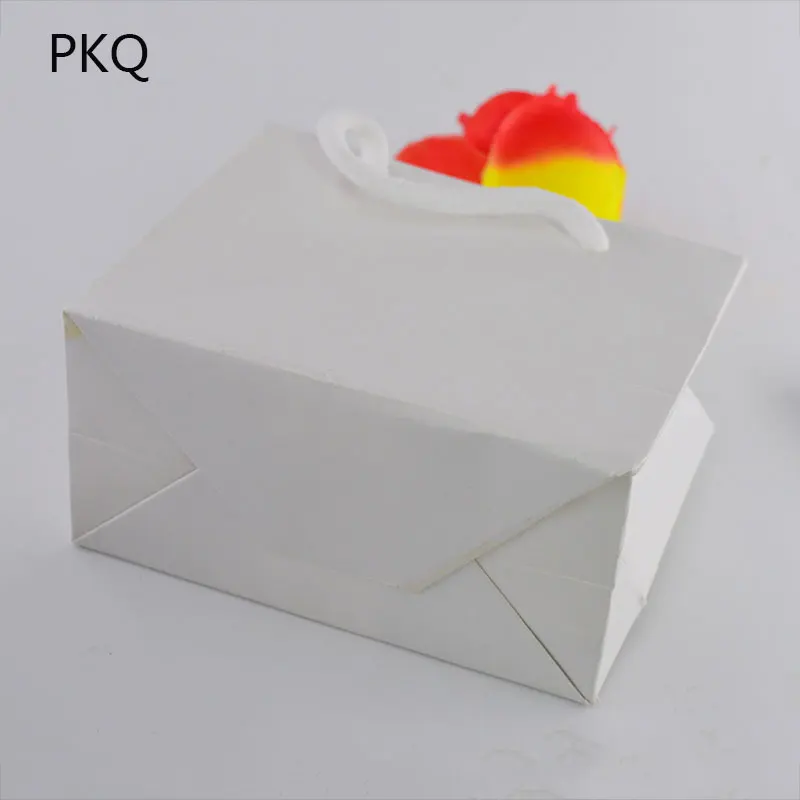 Маленький Подарочный пакет из крафт-бумаги с ручкой ювелирное изделие сумка для свадьбы День рождения подарок посылка упаковка поставки Новогодний подарочный пакет