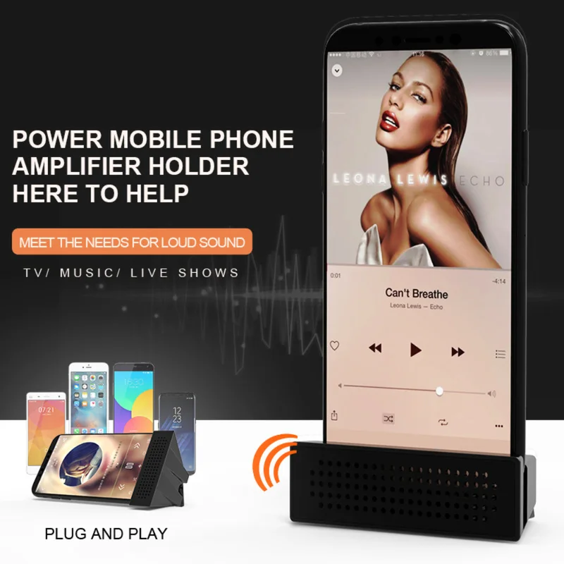 

Mobile Phone Loudspeaker Speaker For Iphone Samsung Sony Wooden Holder Sound Amplifier Bamboo Bracket Wood desktop Stand Support