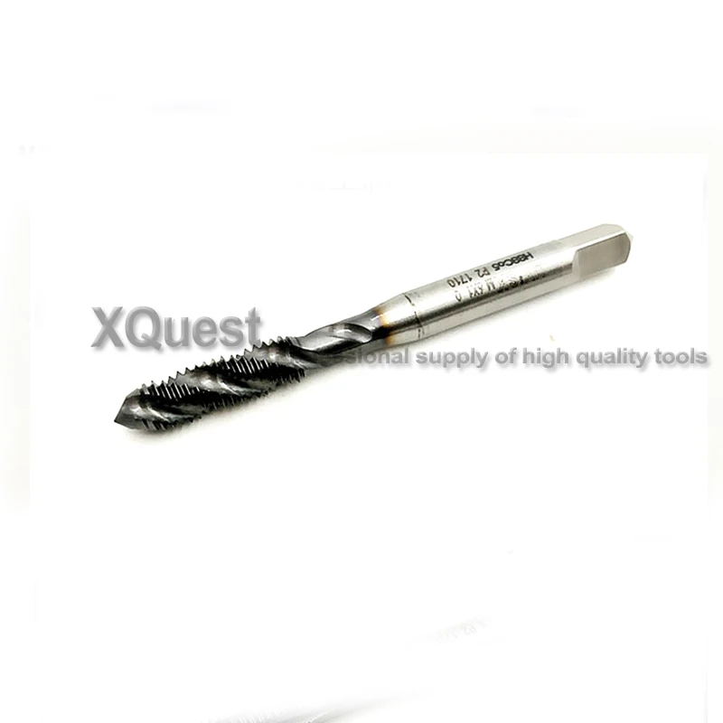 XQuest высокое качество HSS-CO5 спиральная точка крана M3 M4 M5 M6 TicN Машина спиральные рифленые метчики M8 M10 M12 для нержавеющей стали