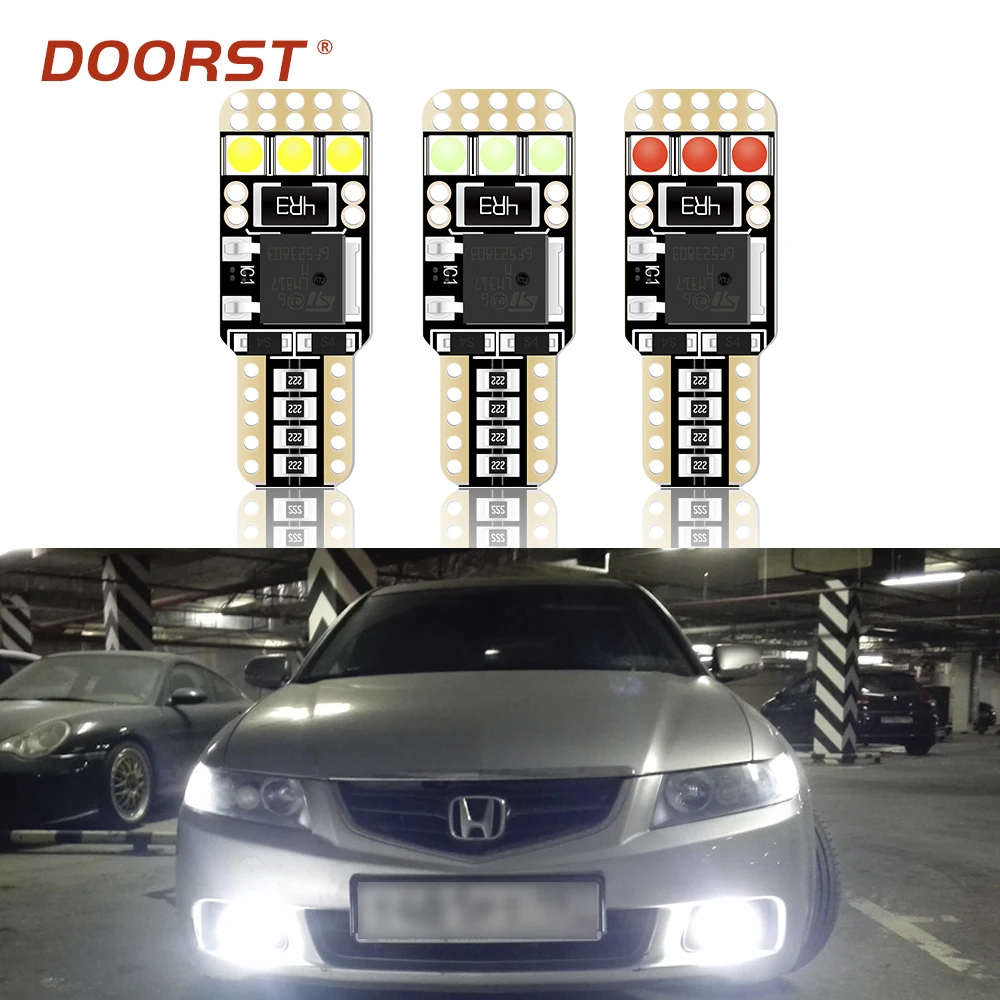 Canbus светодиодный светильник T10 W5W без ошибок для Honda Civic купе Fastback хэтчбек
