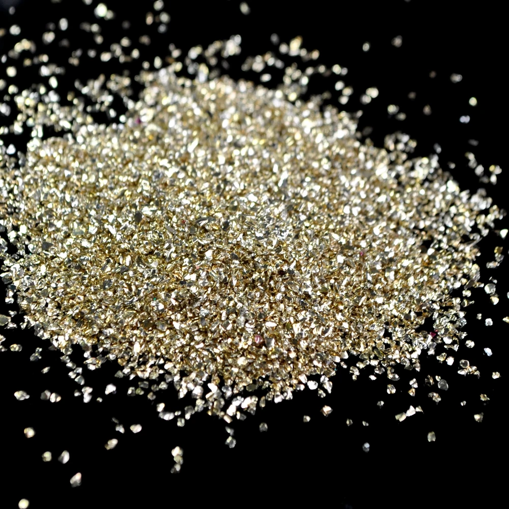 1 коробка металлические золотистые бусины Стразы неправильной формы 3D украшение