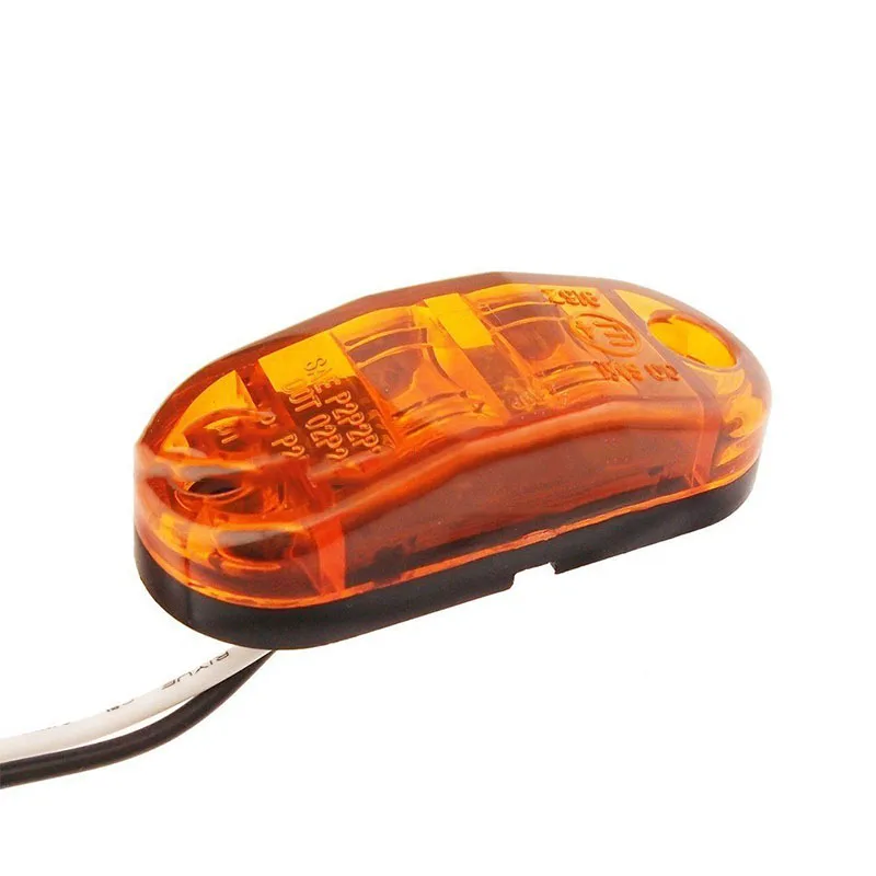 10 шт. желтый светильник прицеп задние фонари 12V 24V желтый прицеп для грузовика светильник Светодиодный Маркер габаритный фонарь 20 шт. винты