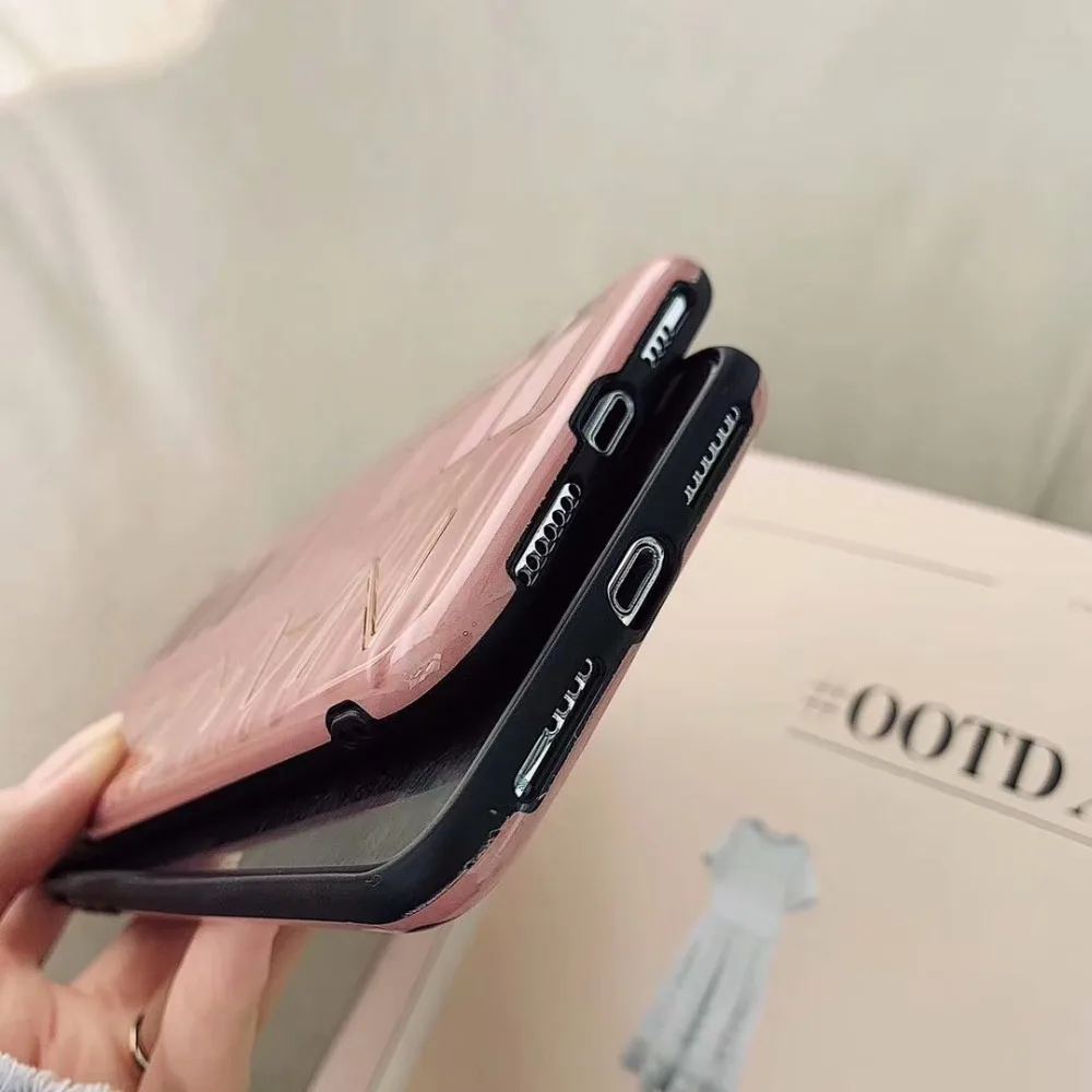 Чехол Marchcover с милым рисунком теней для век розовое золото чехол iPhone 8 7 6S plus мягкий