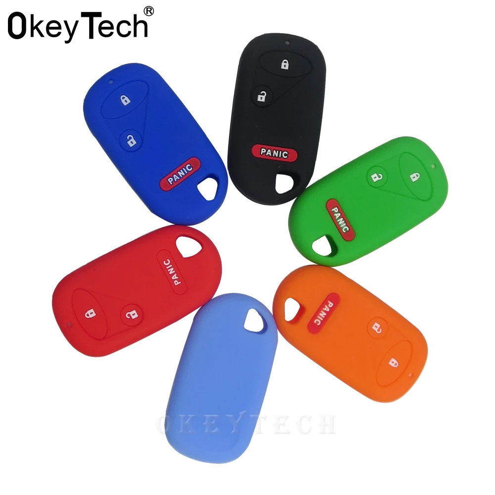 OkeyTech силиконовый чехол ключа автомобиля 3 кнопки сменный корпус для Honda Civic