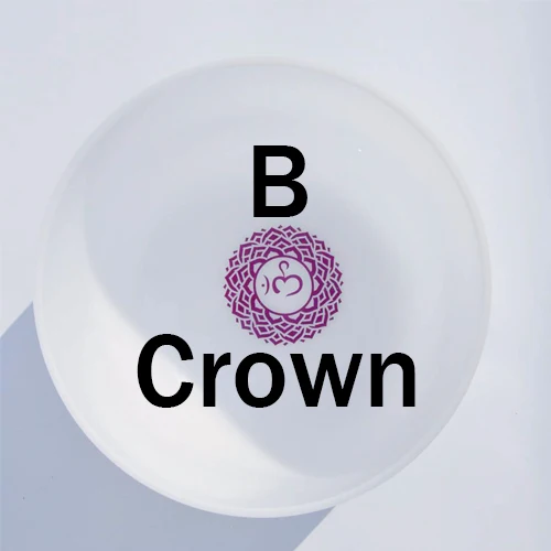8B Crown Chakra 1 шт. 2019NEW 8 дюймов чакра Symble узор третий глаз Корона корень крестцово солнечное сердце горло Матовый Кварцевый Поющая чаша - Цвет: 8B Crown Chakra