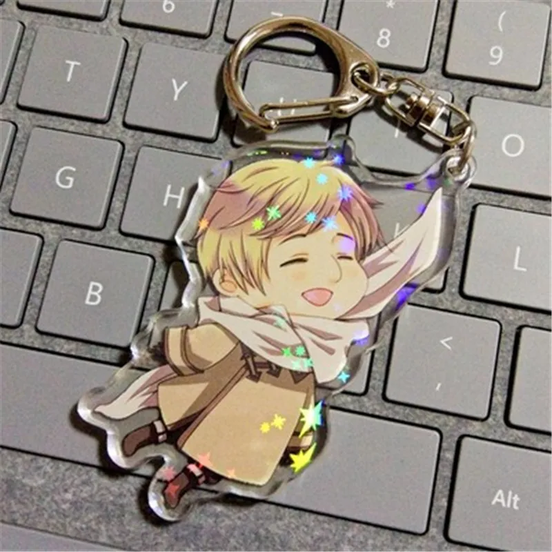 B Аниме мультфильм Axis Powers Hetalia APH Альфреда Фелисиано Ludwig Arthur акриловый брелок для ключей Хэллоуин косплей рождественский подарок - Цвет: B