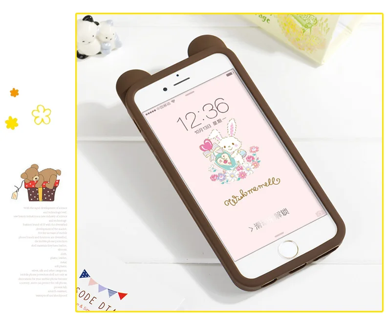 Новый 3D Маленький желтый цыпленок Кремния аргументы за крышки iPhone 6 plus Пластика