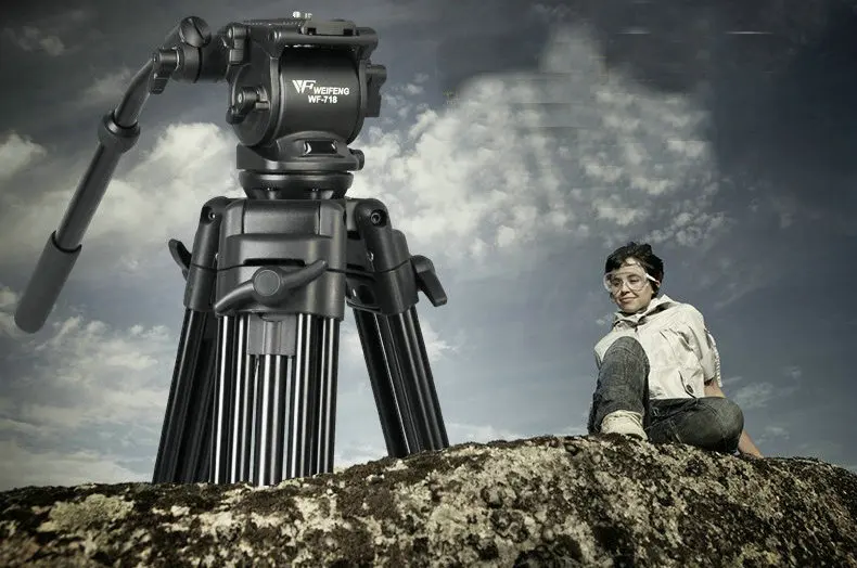 Новинка 718 штатив для видеокамеры Портативный + сумка камеры Nikon Sony Canon Samsung Россия